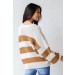 On Discount ● Autumn Leaves Striped Sweater ● Dress Up - 4