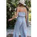 On Discount ● Sweet Side Spotted Strapless Jumpsuit ● Dress Up - 3