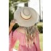 Weekends in the Sun Frayed Straw Boater Hat ● Dress Up Sales - 1