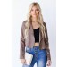 Double Take Suede Moto Jacket ● Dress Up Sales - 1
