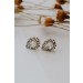 On Discount ● Isabelle Gold Rhinestone Stud Earrings ● Dress Up - 1
