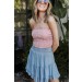 Hazel Smocked Tiered Mini Skirt ● Dress Up Sales - 0